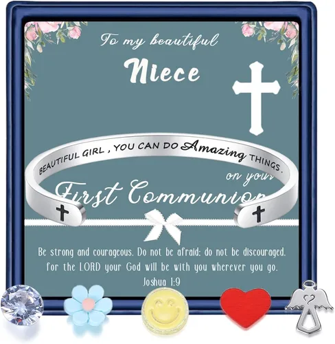 Vista 8 de Pulseras grabadas personalizadas para niñas y mujeres, regalos de joyería para hija, nieta, esposa, mamá, hermana cristiana, amigas, compañeras