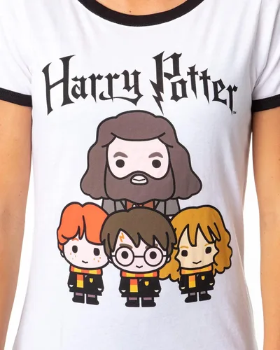 Vista 2 de Camiseta de personajes de Harry Potter Juniors Chibi estilo Harry Potter