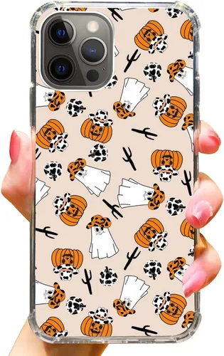 Vista 2 de Funda para teléfono de Halloween con diseño de vaquero occidental y fantasma, compatible con iPhone 15 Pro Max, funda de TPU para iPhone 15 Pro Max