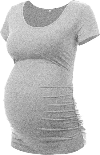 Vista 11 de Peauty Women's Maternity Side Ruched Shirts
