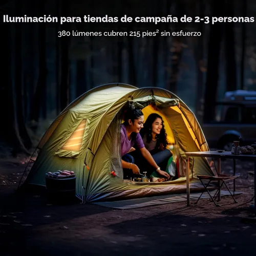Vista 8 de BougeRV Luz de Área Movible, Linterna de Camping Recargable, Luz de Camping Portátil de 3200mAh, Resistente al Agua IP65, Lámpara de Campamento