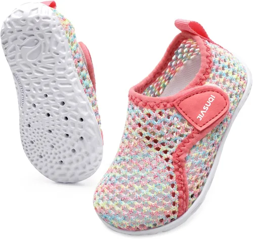 Vista 2 de JIASUQI Zapatos de agua para bebés, niños y niñas, para natación, piscina, playa, caminar, zapatos deportivos