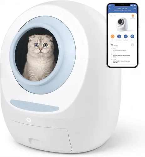Vista 10 de Casa Leo Automatic Self-Cleaning Cat Litter Box Avocado Green