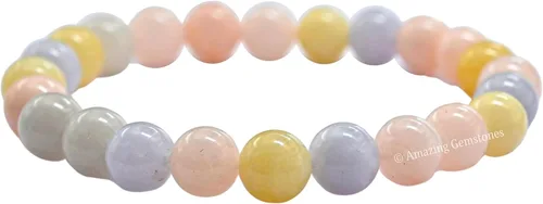 Vista 283 de Amazing Gemstone Crystal Bracelet for Women Men's Gifts - Protection Healing Crystal Bracelet - 8mm Gemstone Beaded Stretchable Bracelet Pulseras