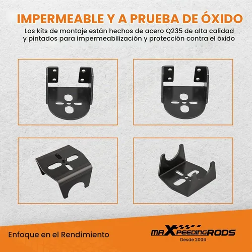 Vista 5 de maXpeedingrods Kit de suspensión triangulada soldada con 4 enlaces y kit de bolsas de suspensión de aire de 5000 lbs universal para camiones, chasis