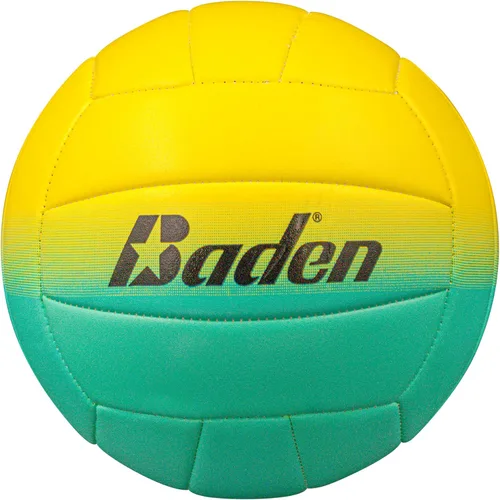Vista 9 de Baden Fun Design Official Size & Weight Indoor & Outdoor Volleyball Bright & Beachy! Soft Touch Synthetic Leather, Durable Stitching All Ages