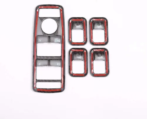 Vista 3 de Marco interior de fibra de carbono ABS para ventana de Mercedes Benz A B C E GLE GLA CLA GLK Class W176 W204 W212 W166 W218