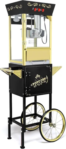 Vista 14 de Máquina de carrito de palomitas de maíz de 16 onzas sobre ruedas, máquina de palomitas de maíz de 850 W para 64 tazas de palomitas de maíz por lote