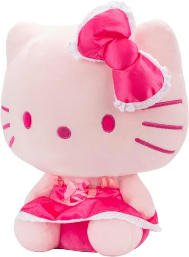 Vista 2 de Hello Kitty and Friends - Hello Kitty - Peluche monocromático rosa de 12 pulgadas Hello Kitty Rosa