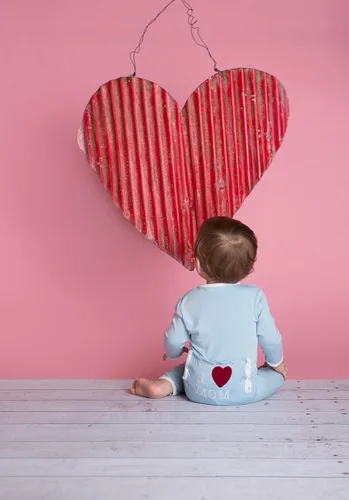 Vista 4 de KicKee Pants Overol con cremallera "I Love Dad" con apliques para bebé, solapa trasera de una pieza