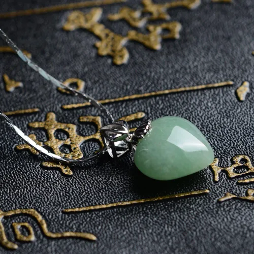 Vista 3 de iSTONE - Collar de plata de ley 925 con dije de lapislázuli para mujer, piedra preciosa natal con cadena de plata de 18 pulgadas
