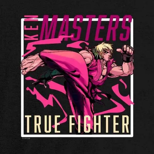 Vista 2 de Pop Threads Ken Masters Street Fighter - Camiseta gráfica de Street Warrior Gamer