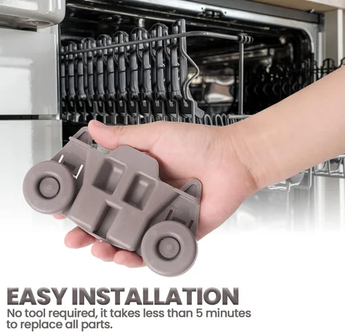 Vista 4 de W10195416 - Pieza de repuesto mejorada para rueda inferior de lavavajillas, ideal para GE/Whirlpool/Kenmore - AP5983730, W10195416V, W10105417