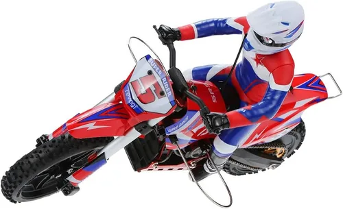 Vista 7 de SR5 1/4 Escala Super Rider RC motocicleta sin escobillas RTR escala 1/4 Dirt Bike Super estabilizador eléctrico RC motocicleta