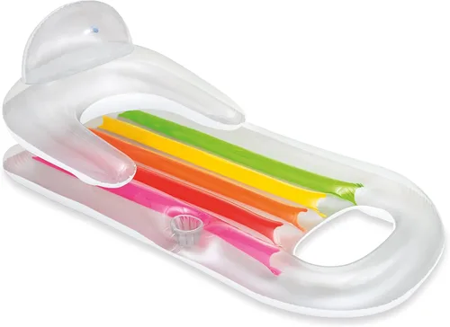 Vista 2 de Intex King Kool Inflatable Lounge, 63" X 33.5", 1 Pack (Colors May Vary)