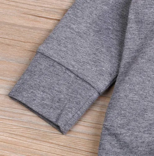 Vista 4 de YOUNGER TREE Ropa de bebé niña con capucha de manga larga con pantalones florales con diadema conjuntos de 3 piezas