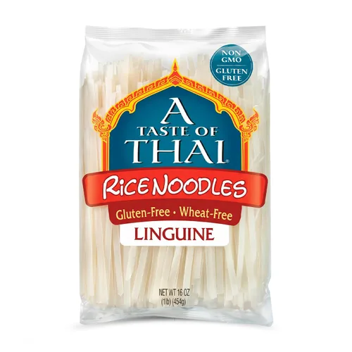 Vista 11 de A Taste of Thai Fideos de Arroz Fettuccine (Corte Recto) Sabor Tailandés de Calidad de Restaurante en Minutos Vegano, Sin Gluten, Sin Trigo, Sin