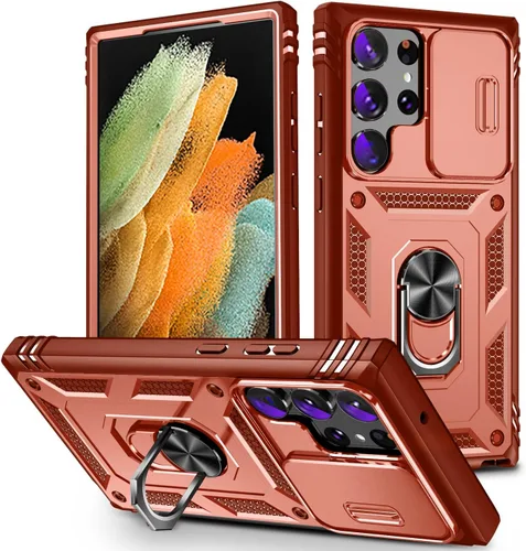 Vista 80 de Funda para Galaxy Note 20 Ultra, a prueba de golpes, resistente a los impactos con cubierta protectora de lente deslizante para Samsung Galaxy Note