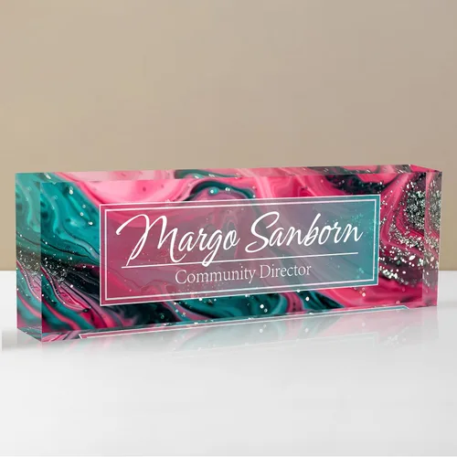 Vista 15 de Placa de nombre personalizada para escritorio, placa de nombre de escritorio personalizada, placa de nombre acrílica, accesorios de escritorio