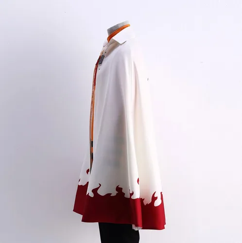 Vista 2 de Ourcosplay Disfraz de Boruto para hombre de Uzumaki 7 capa de Hokage para cosplay