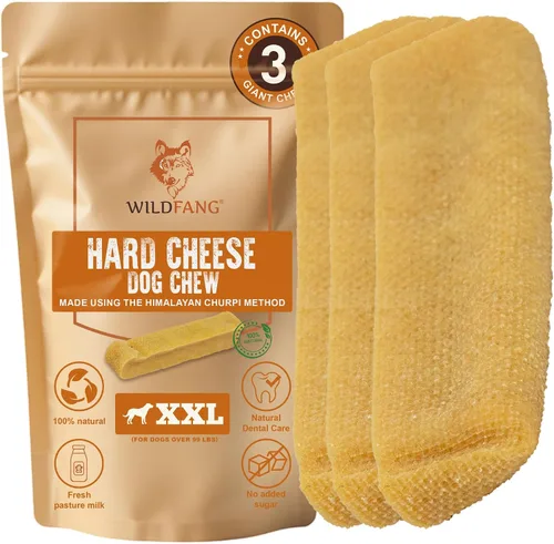 Vista 13 de Wildfang® Yak Chews, XS para perros de menos de 22 libras – Varilla dental para perros, dureza como el queso de yak del Himalaya, palitos de queso