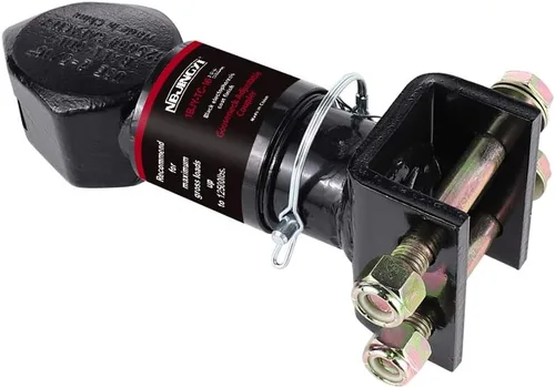 Vista 3 de Acoplador ajustable para remolque de 2-5/16 pulgadas, capacidad de 12500 libras, recubrimiento en polvo negro, acoplador de montaje en canal