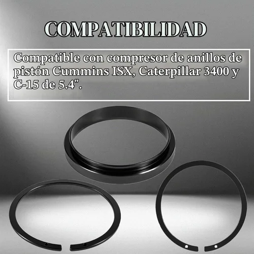 Vista 7 de 7040 Herramienta de compresor de anillo de pistón de 5.4 pulgadas para Cummins ISX/QSX 15, Caterpillar 3400, C-15, alternativa a PT-7040 5299448 Rojo