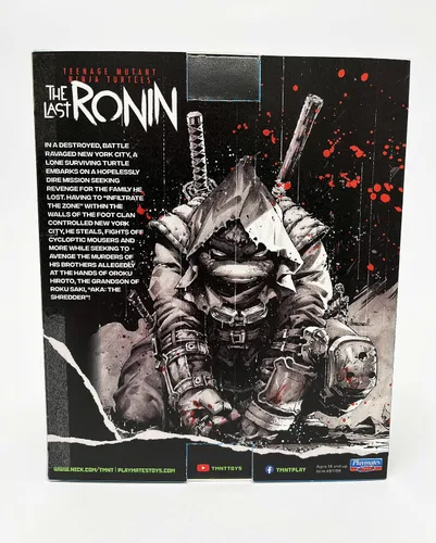 Vista 5 de PlayMates Teenage Mutant Ninja Turtles: The Last Ronin presenta una figura de acción exclusiva, multicolor