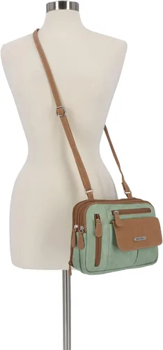 Vista 6 de MultiSac Zippy - Bolso bandolera con triple compartimento