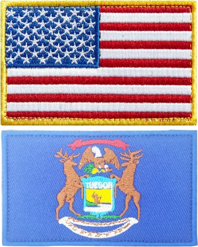 Vista 31 de stidsds Paquete de 2 parches bordados con la bandera de Estados Unidos de Alabama Alabama, bandera de Estados Unidos, bandera de Estados Unidos