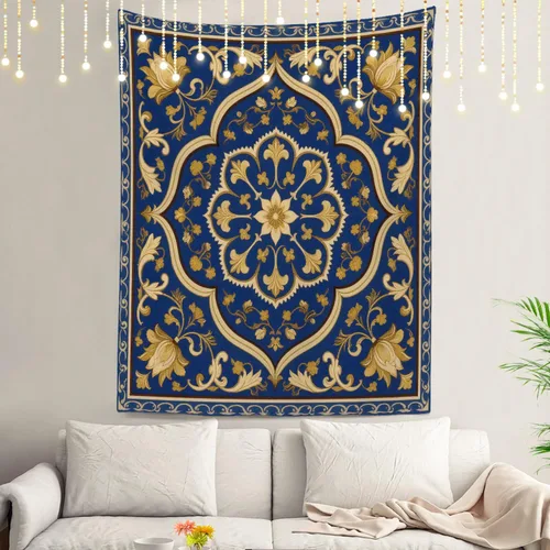 Vista 26 de Shrahala Circles Tapestry, Abstract Art With Various Circles Wall Hanging Hd Print Polyester Backdrop For Dorm Room Bedroom 30 X 40 In