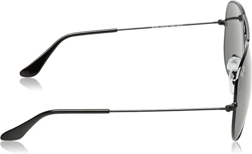 Vista 3 de Ray-Ban RB 3025 L2823 58 Unisex Aviador Grande Negro Metal Verde G-15 Lente Gafas De Sol, Negro Gris cristal