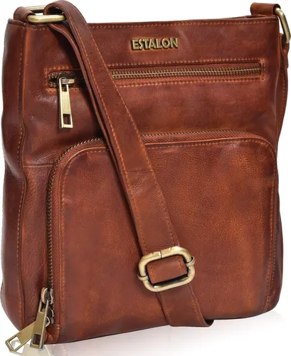 Vista 6 de ESTALON Bolsos cruzados de cuero para mujer - Bolsos cruzados de moda - Bolso cruzado de cuero para mujer - Bolso bandolera para mujer