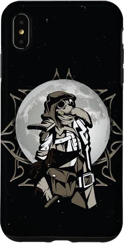 Vista 7 de iPhone 15 Médico de la peste con máscara de médico de la peste y funda de tarjeta del tarot