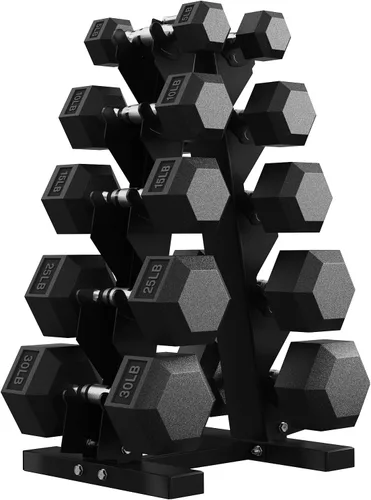 Vista 36 de Hex Dumbbell Sets with Rack, 85-560lb Dumbbell Weight Set & Storage Rack