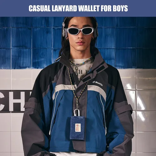 Vista 6 de Rough Enough - Carteras para niños y adolescentes en lona clásica, regalos para adolescentes, Azul (Denim)