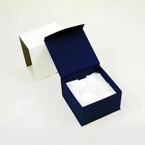 Vista 2 de Flor de loto de Amlong Crystal, figura de cristal que se refleja, con tono de color y caja de regalo