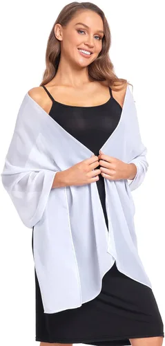 Vista 55 de Chales/mantones de gasa suave para vestidos, accesorios de mujer