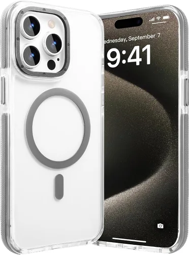 Vista 80 de Funda magnética diseñada para iPhone 11, [probada contra caídas de grado militar] [compatible con MagSafe] Funda protectora delgada translúcida mate