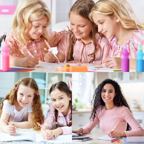 Vista 5 de 180 bolígrafos kawaii a granel, lindos bolígrafos kawaii, suministros de papelería, tinta de gel de Navidad, regalos de regreso a clases, tinta