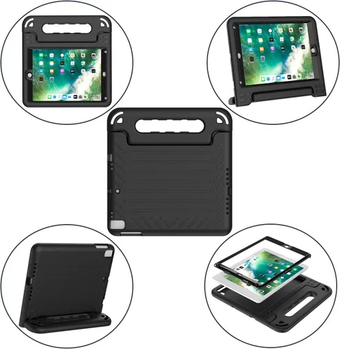 Vista 7 de AVAWO funda para iPad 9.7" 2017, para niños., Negro