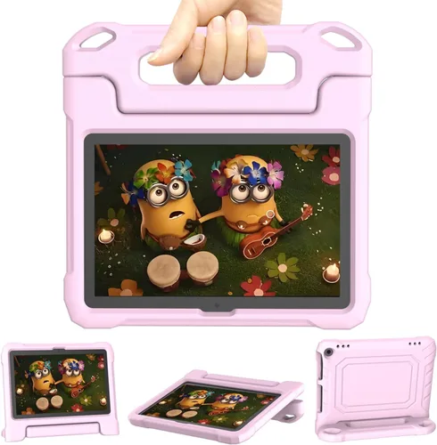 Vista 12 de DJ&RPPQ Funda resistente a prueba de golpes para niños, resistente (incompatible con Sony Nokia de 8 pulgadas) con soporte para niños, color negro