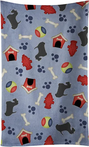 Vista 17 de Caroline's Treasures BB3948KTWL Affenpinscher Dog House Collection - Toalla de cocina para invitados, toalla de baño decorativa para cara, té, paño