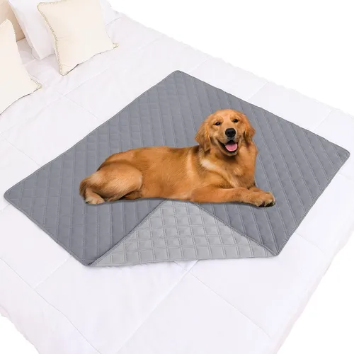 Vista 81 de Smiry Funda Impermeable para Cama de Perro Manta para Mascotas, Manta Suave y Lavable para Perros para Muebles Cama Sofá Sofá Reversible, a Cuadros