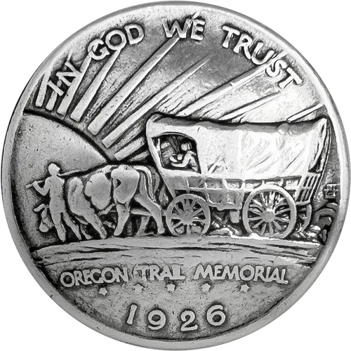 Vista 4 de American Eagle Half Dollar - Moneda de reproducción de 1-1/4 pulgadas (2 unidades)