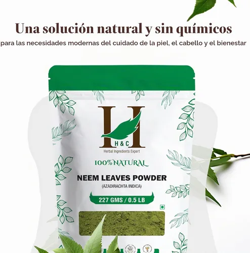 Vista 5 de H&C - Polvo de hojas de neem natural, 8.01 oz (1/2 lb)