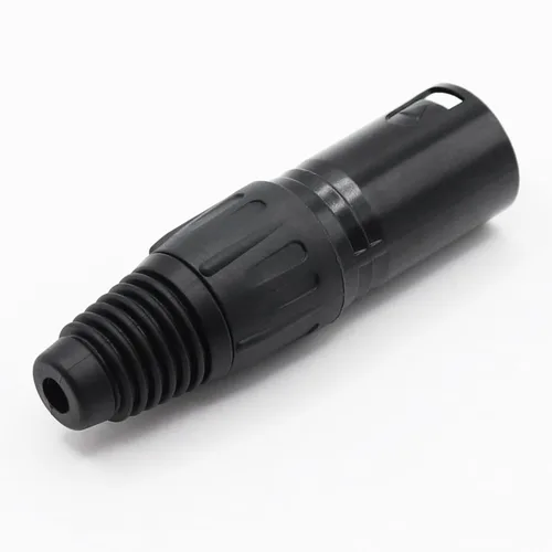 Vista 6 de Conector de cable XLR de 5 pines XLR de 5 pines macho y hembra, conector de micrófono, adaptador de audio, negro, 2 pares (M+F)