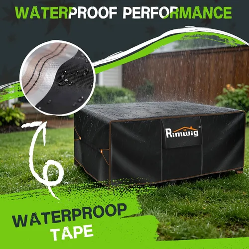 Vista 3 de Fundas extragrandes impermeables para juego de muebles de patio, liquidación de fundas para muebles de exterior, fundas para juego de sofá