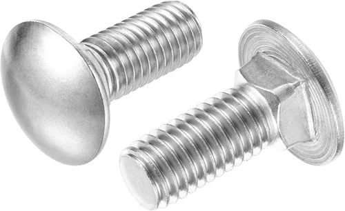 Vista 8 de uxcell Perno de carro de 1/2-13x1" Cabeza redonda Cuello cuadrado Acero inoxidable 304 5pcs