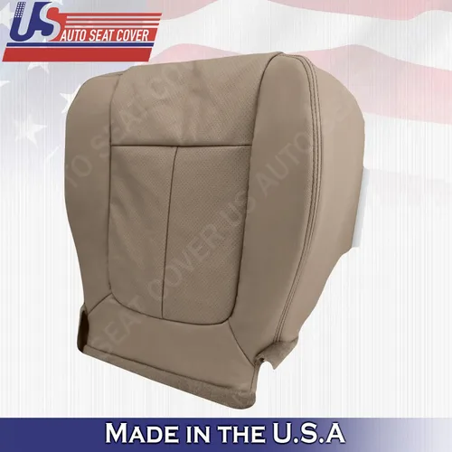 Vista 2 de Funda de piel perforada compatible con Ford F150 Lariat para parte inferior del pasajero compatible con Camel Tan 2009 2010
